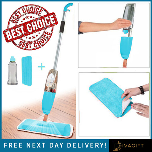 Blue spray mop microfibre - blue,